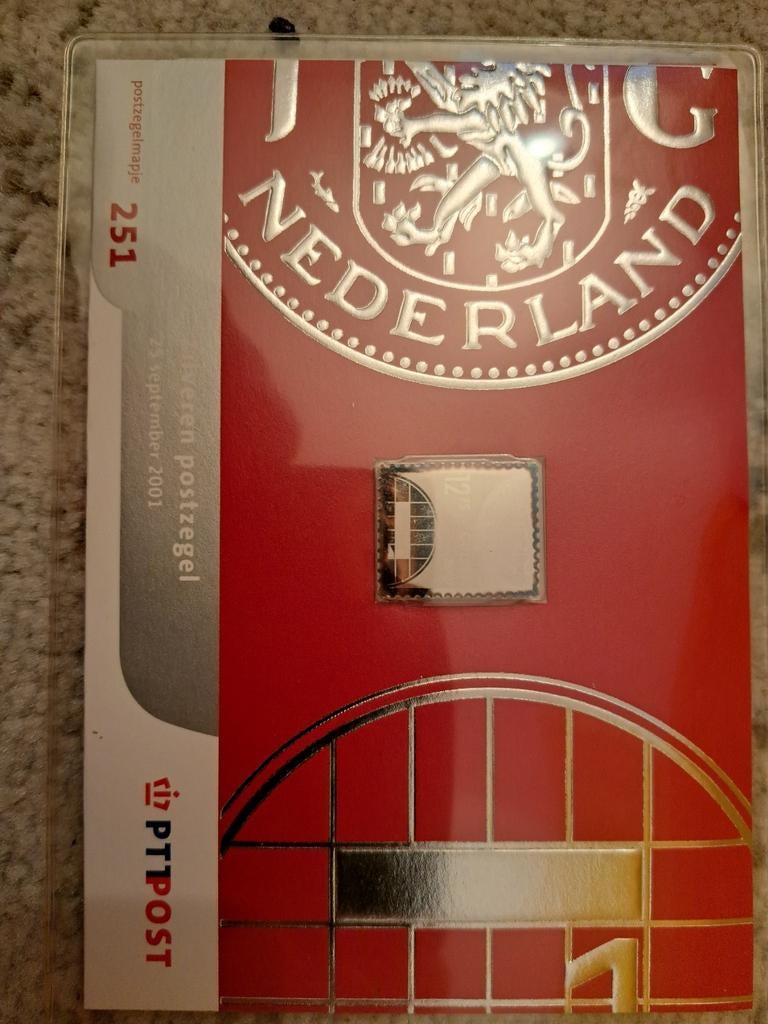 Zilveren Postzegel Nederland PTT Post - Zeldzaam, Ophalen