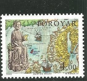 Faeröer 1995 Mi. 288, Olavur Halgi, Postzegels en Munten, Postzegels | Europa | Scandinavië, Ophalen of Verzenden, Denemarken