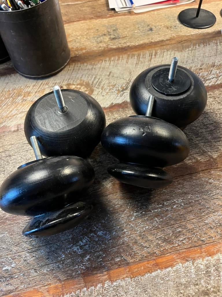 Houten bolpoten, Ophalen of Verzenden, Gebruikt