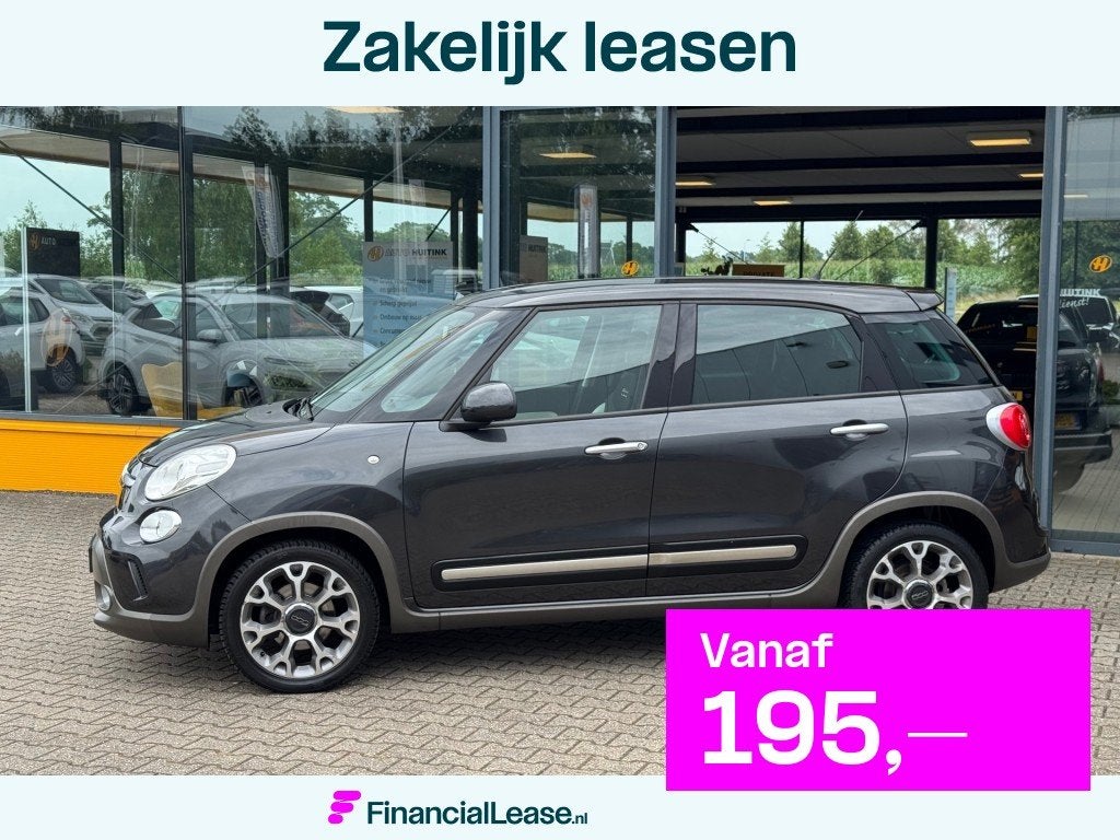 Fiat 500L 1.4-T-JET Lounge - climate control - sensoren, Voorwielaandrijving, Gebruikt, 4 cilinders, Met garantie (alle)