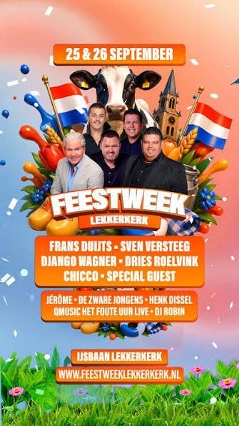 Lekkerkerk Festival 2026 - Tickets - VRIJDAG 25 September, Tickets en Kaartjes, Evenementen en Festivals, Twee personen