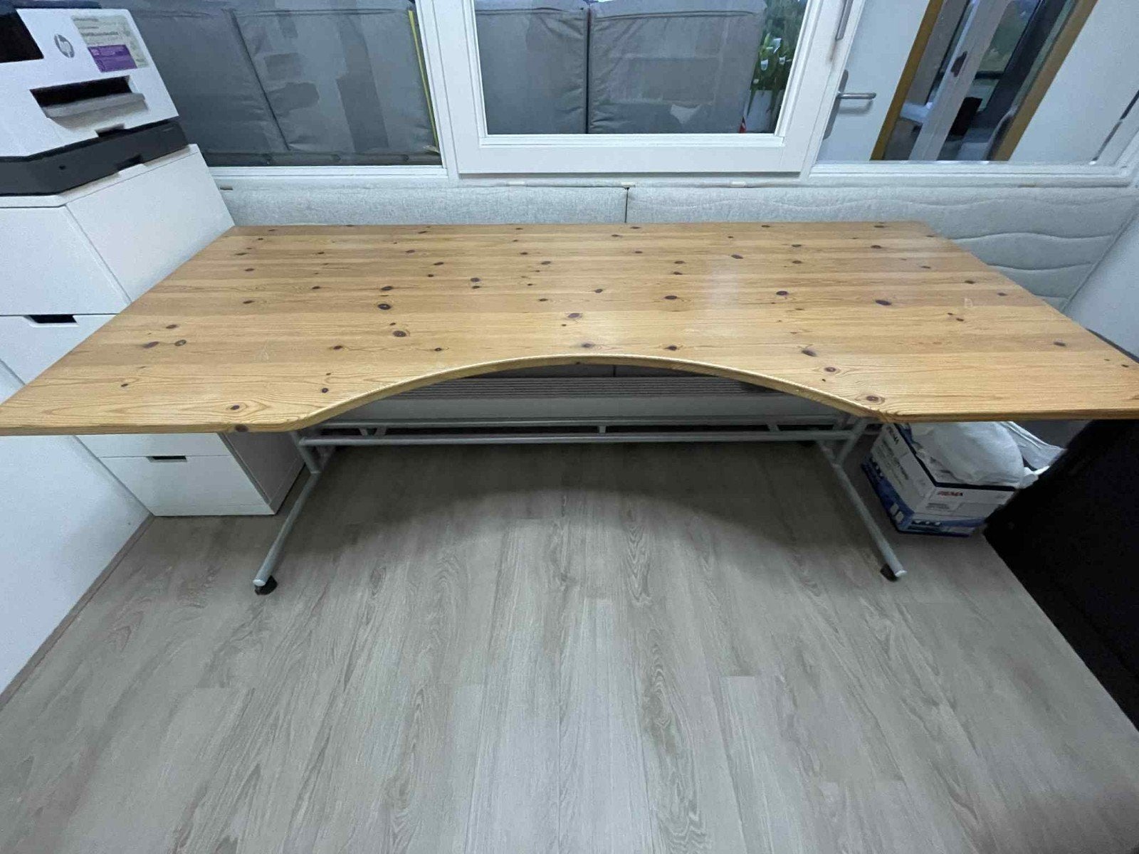 Verrijdbaar bureau, Huis en Inrichting, Zo goed als nieuw, Demontabel, Ophalen, 83 cm