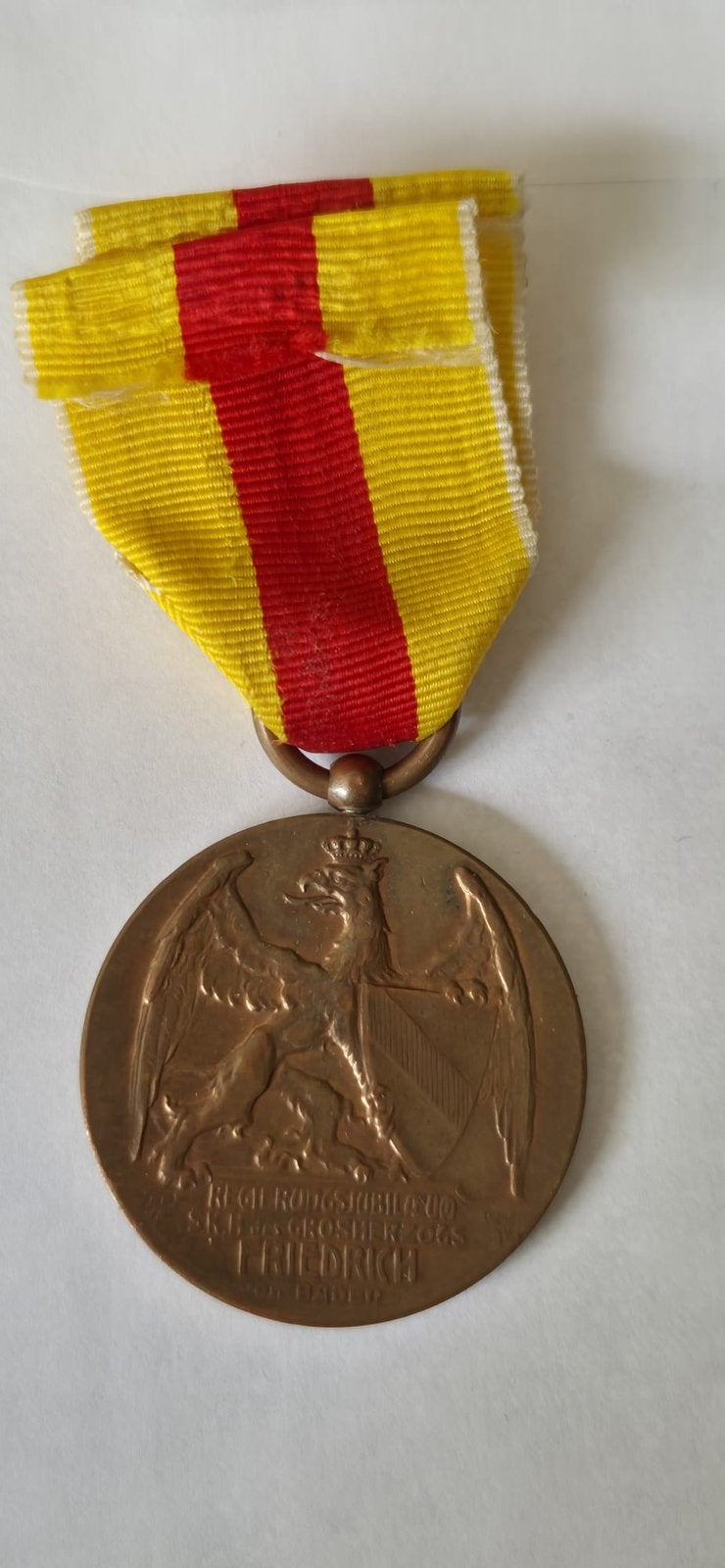 Bronzen medaille Baden, Ophalen of Verzenden, Landmacht, Duitsland, Lintje, Medaille of Wings