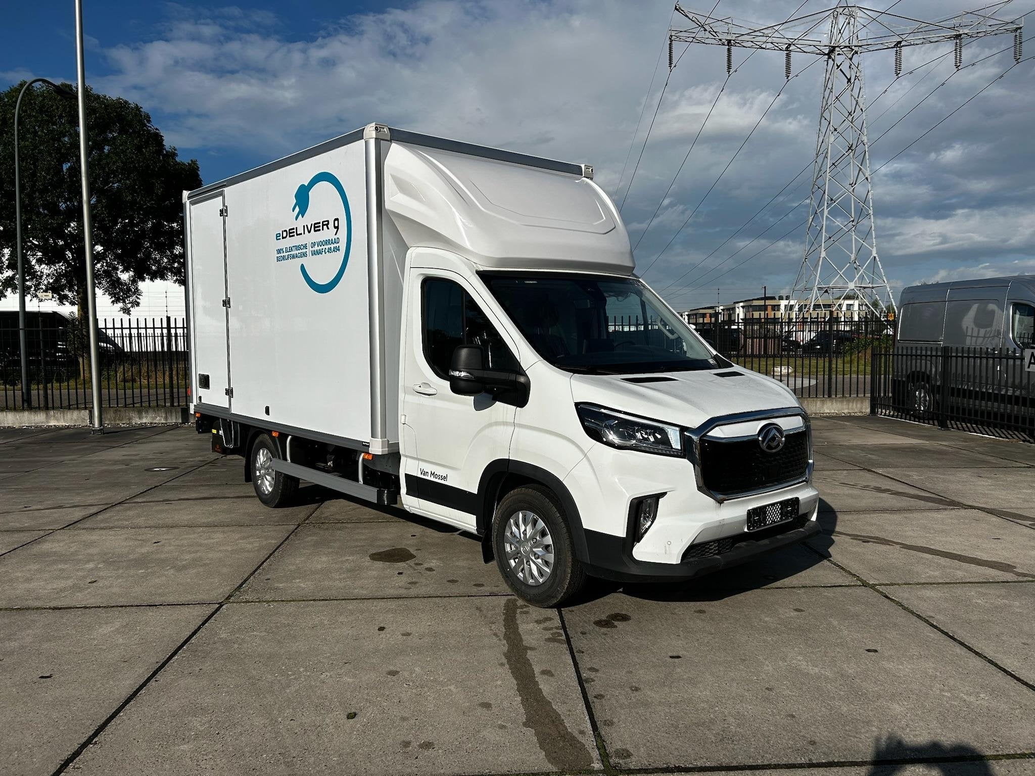 Maxus eDeliver 9 L4 Citybox 65 kWh | 11kw AC | 3.500kg | 750, Stof, Wit, Nieuw, 204 pk