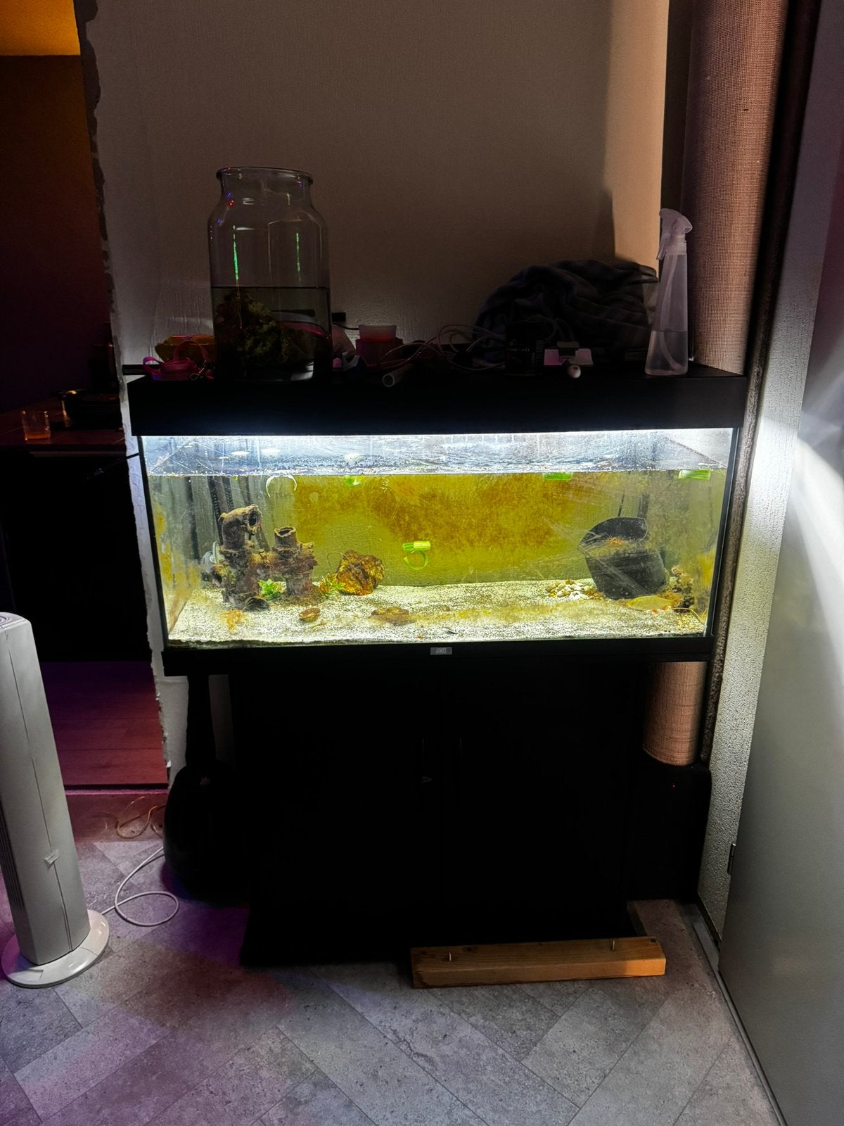Aquarium juwel 100 cm met kast – compleet, Dieren en Toebehoren, Vissen | Aquaria en Toebehoren, Ophalen, Gebruikt, Leeg aquarium