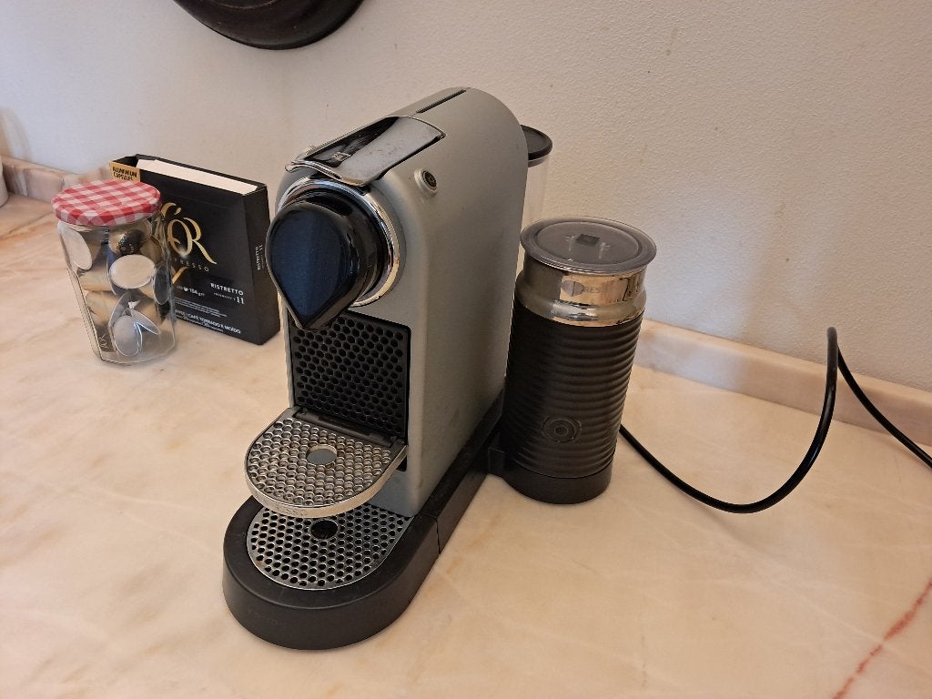 Nespresso koffiemachine Krups met melkopschuimer
