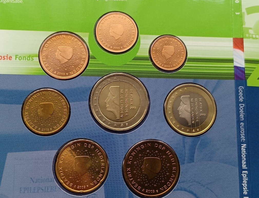 BU Goede Doelenset 2003 - Nationaal Epilepsie Fonds, Verzenden, Koningin Beatrix, Euro's, Setje