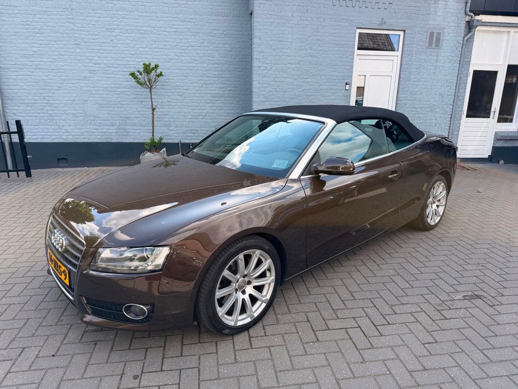 Audi A5 Cabriolet 2.0 TFSI | LEER | NAVI | KEYLESS | MEMORY, Euro 5, Gebruikt, Zwart, 4 stoelen
