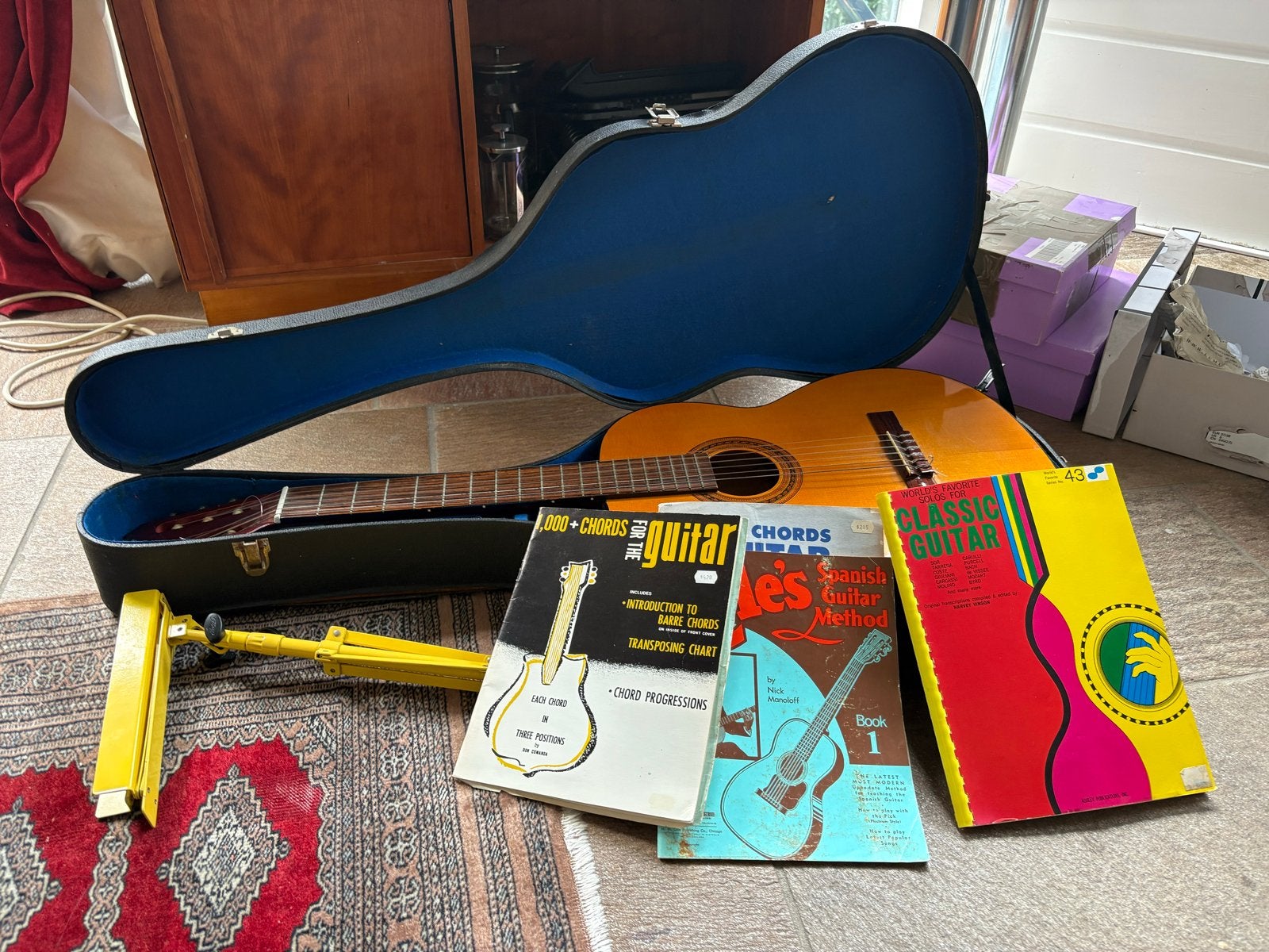 Ibanez 311 Klassieke Gitaar met Koffer en Boeken, Muziek en Instrumenten, Ophalen, Gebruikt, Klassieke of Spaanse gitaar, Met koffer