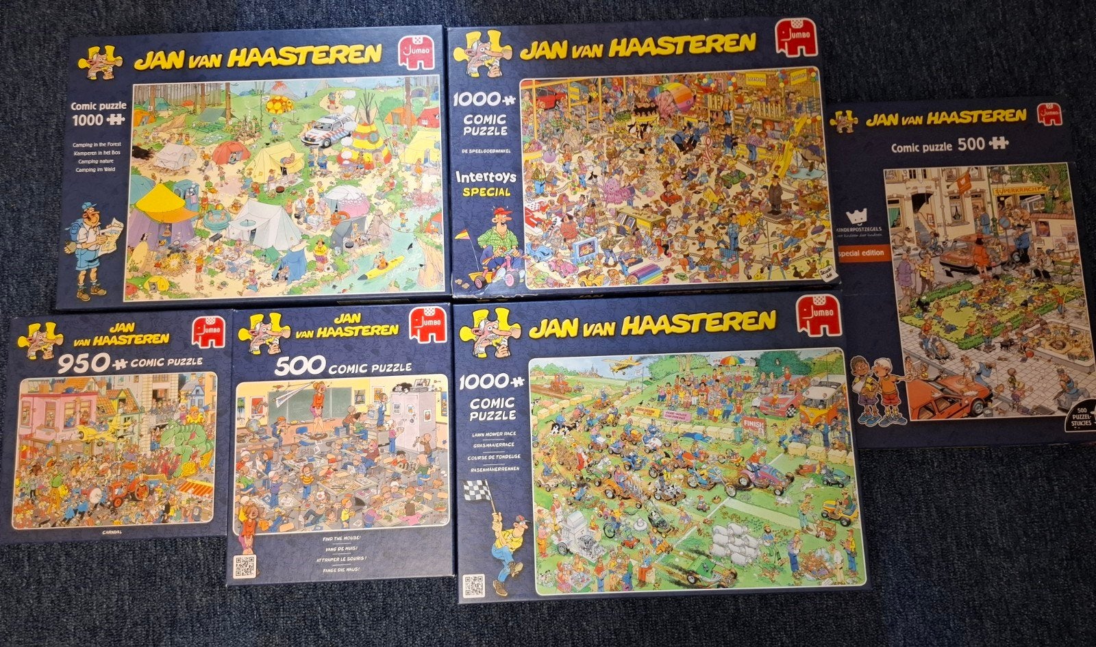 Jan van Haasteren Puzzels - Diversen Stukjes, Ophalen of Verzenden, 500 t/m 1500 stukjes, Gebruikt, Legpuzzel