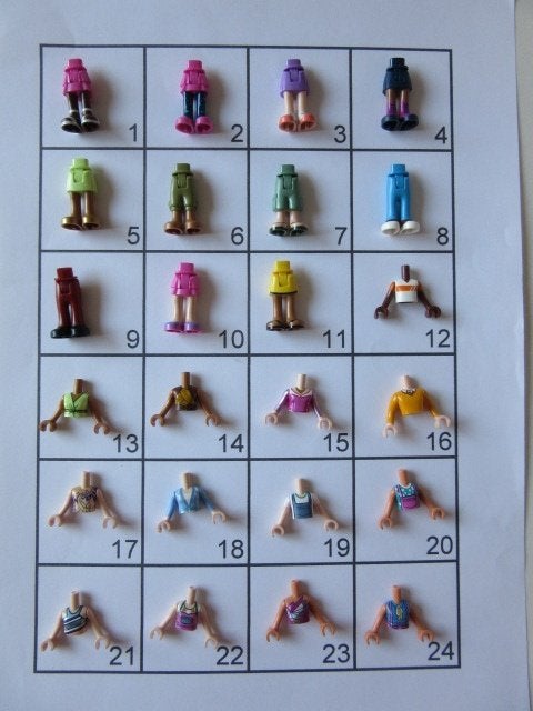 L382 *NIEUW 2022* LEGO FRIENDS POP SHIRTJES BROEK ROK TORSO, Dalwagen 45b, 6669 CB Dodewaard, Lego, Nieuw, Friends