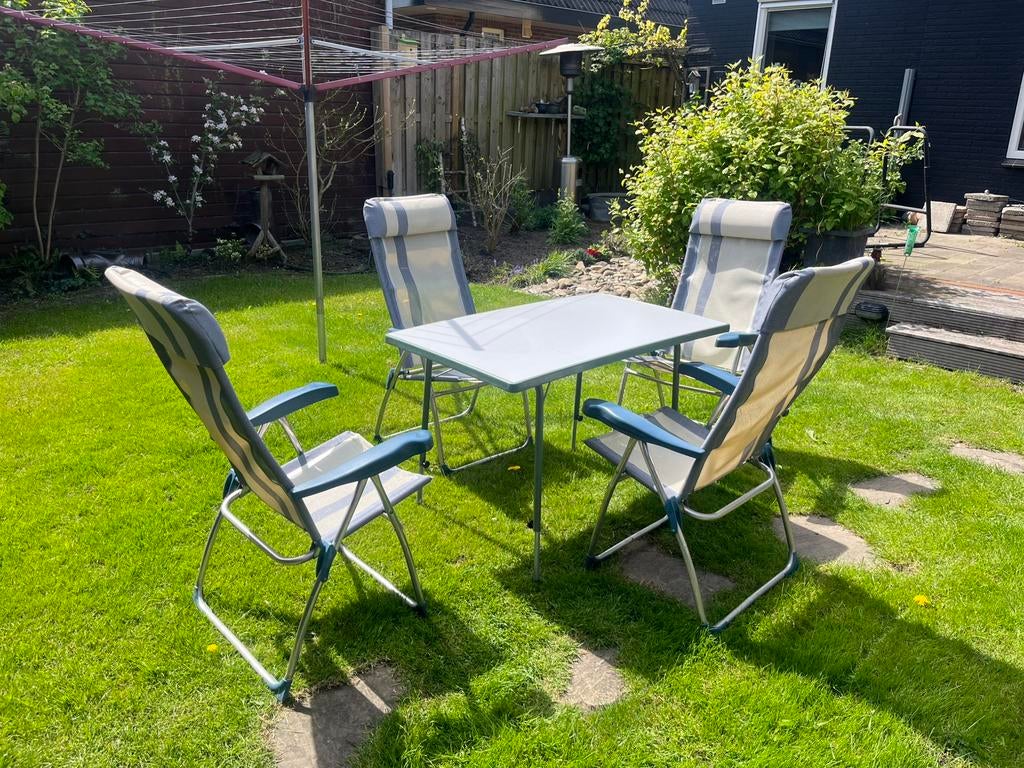 Crespo camping stoelen set, Caravans en Kamperen, Ophalen, Zo goed als nieuw