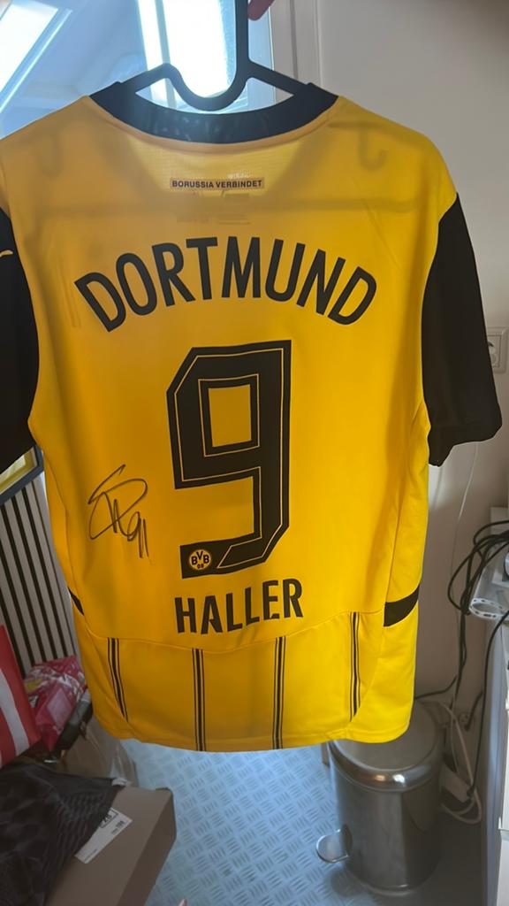 Gesigneerd Haller shirt BVB, Ophalen of Verzenden, Zo goed als nieuw, Buitenlandse clubs, Shirt