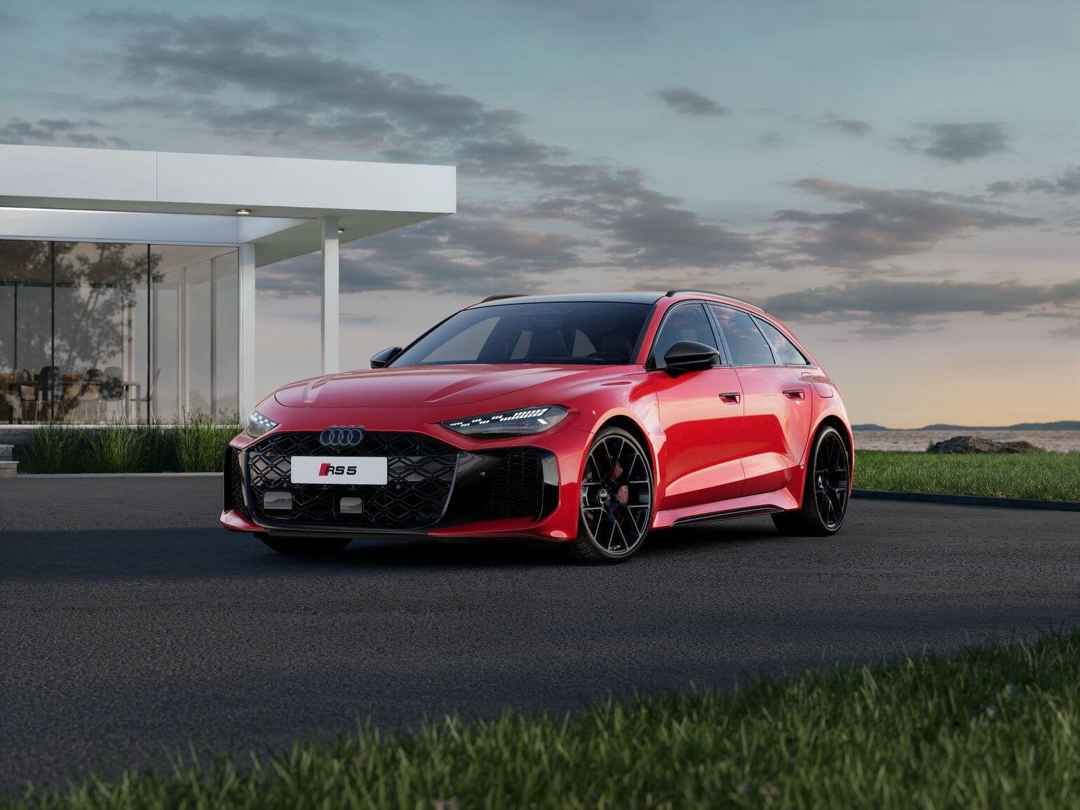 Audi RS 5 Avant e-hybrid 639pk quattro Keramisch | Sportpakk, Auto's, Automaat, RS5, 26 kWh, Hybride Elektrisch/Benzine