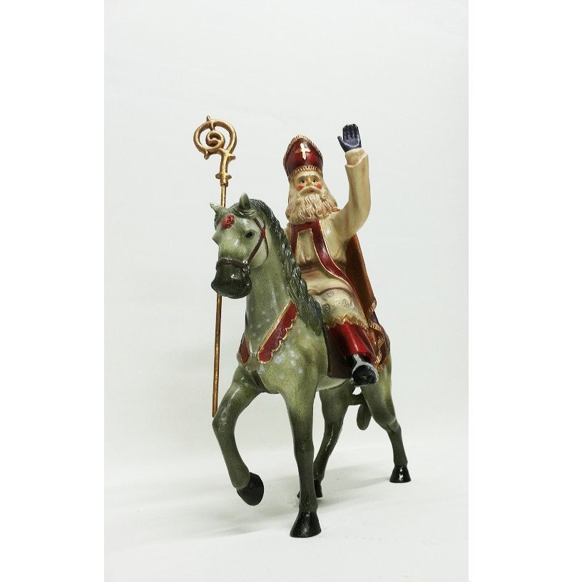 Sinterklaas op paard beeld – Sint – 70 cm, Diversen, Ophalen, HorecaBeelden, Nieuw, HorecaBeelden