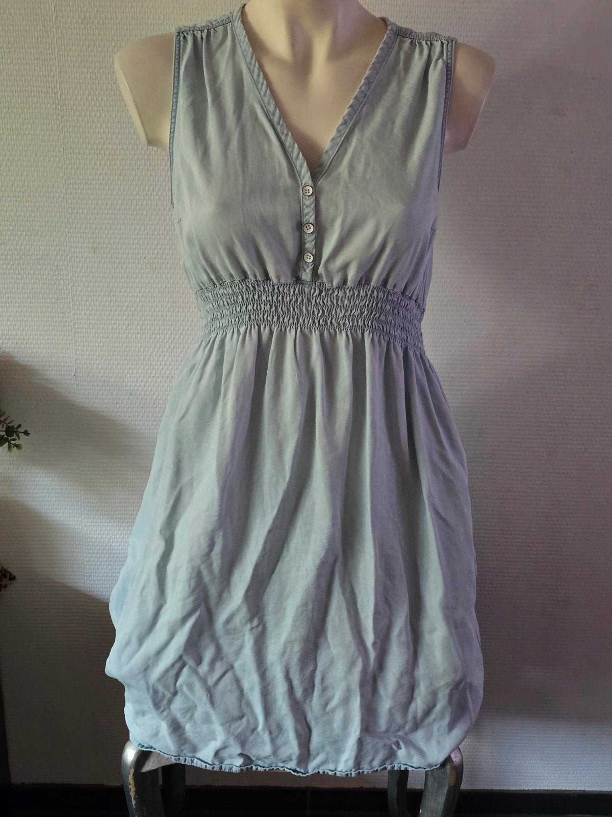 H&M Mama denim jurk maat M, Maat 38/40 (M), Blauw, Jurk, Ophalen of Verzenden