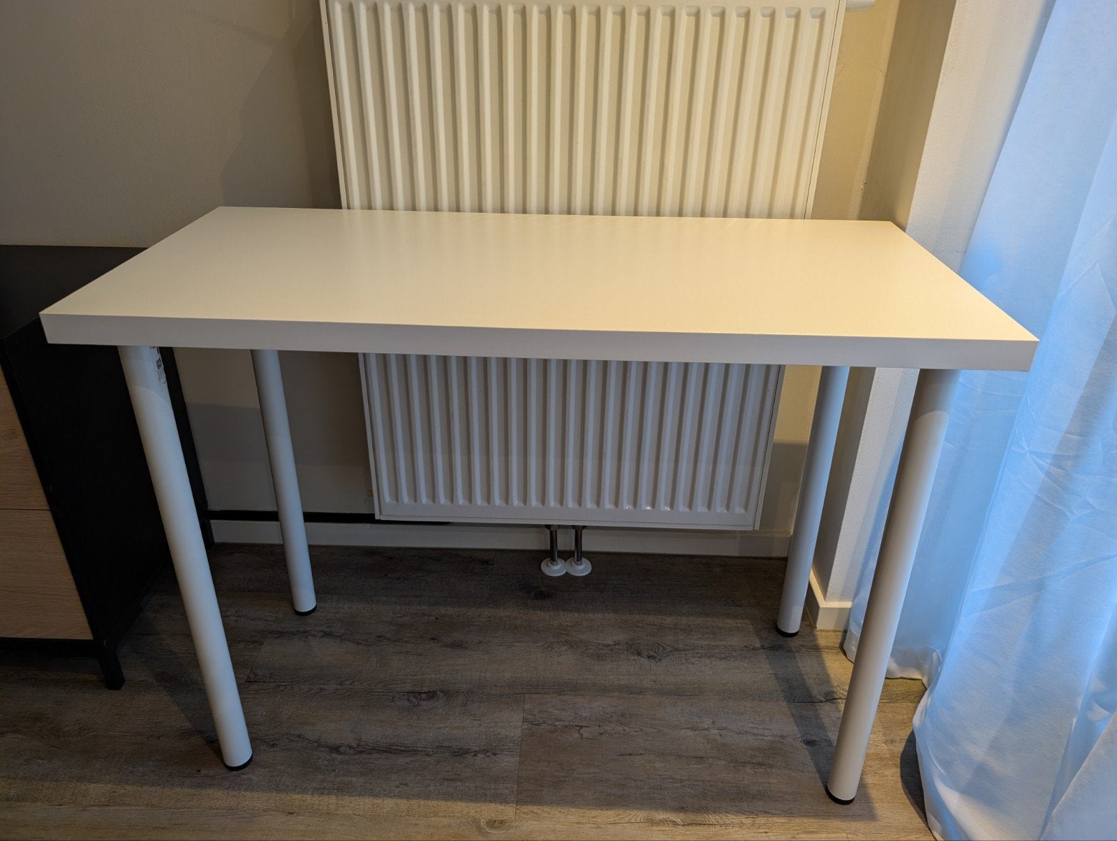 IKEA LINNMON/ADILS tafel 100x45 wit, Ophalen, 100 tot 150 cm, Modern, Scandinavisch, Tot twee personen
