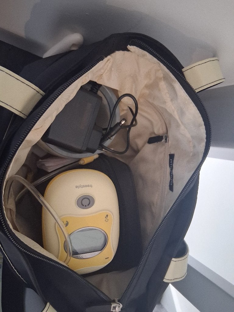 Medela kolfset incl tas, koeltas en toebehoren, Gebruikt, Borstkolf, Ophalen of Verzenden, Medela