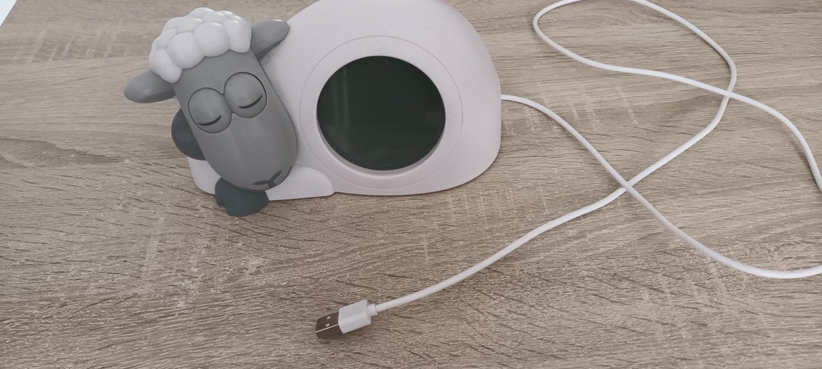 Zazu Sam Slaaptrainer Schaap Kinderwekker wit/grijs, Ophalen, Gebruikt, Overige typen, Met licht