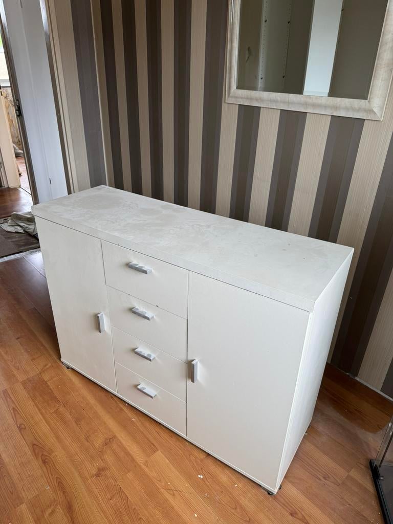 Witte dressoir, Ophalen, Zo goed als nieuw, 25 tot 50 cm