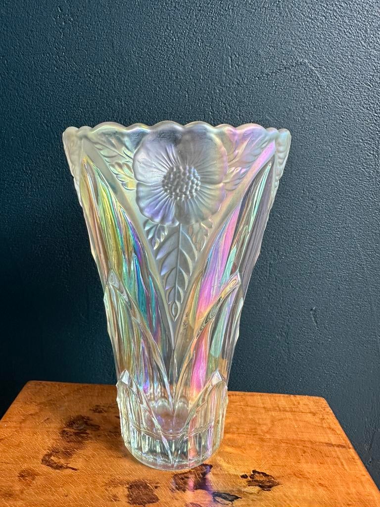 Art Nouveau Stijl Vaas SKLO Tsjechië, Ophalen of Verzenden