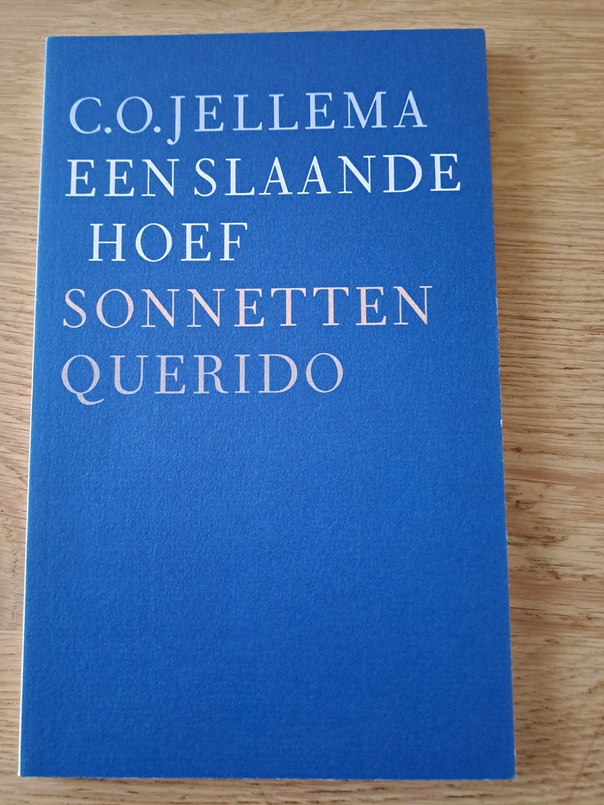 C.O. Jellema - Een slaande hoef (Sonnetten), Ophalen of Verzenden, Zo goed als nieuw, C.O. Jellema