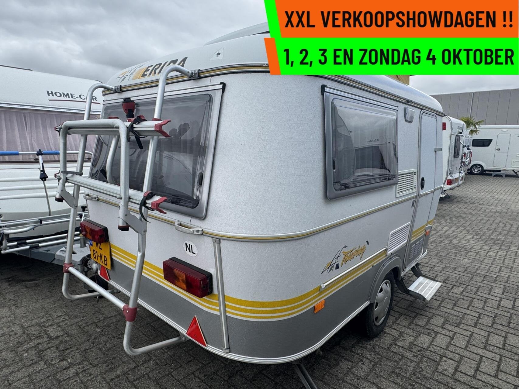 Eriba PAN/FAMILIA 310, VOORTENT, LUIFEL, FIETSENDRAGER, Hefdak, Tot en met 2, Bedrijf, 4 tot 5 meter