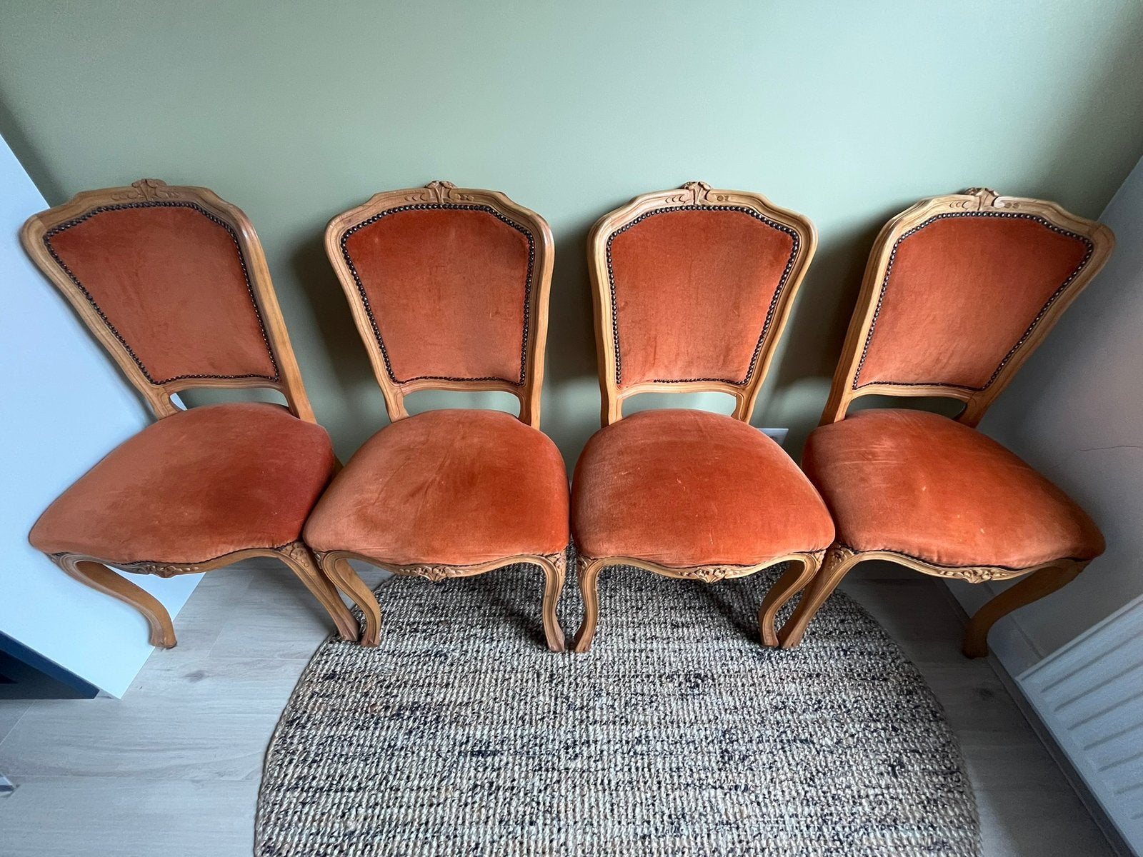 4 stoelen, Huis en Inrichting, Stoelen, Ophalen, Overige kleuren, Zo goed als nieuw, Vier