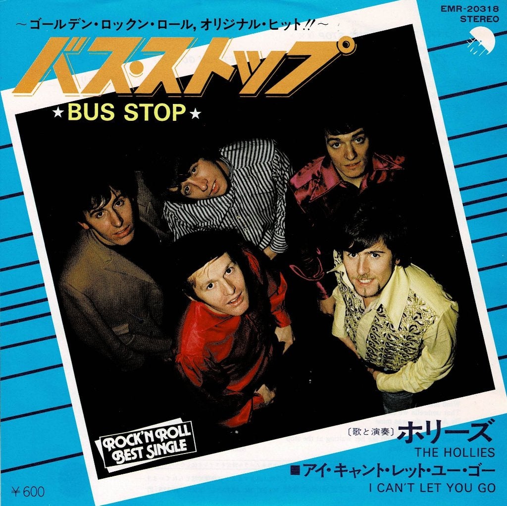 The Hollies – Bus Stop / I Can't Let You Go (Japan 1977), Gebruikt, 7 inch, Ophalen of Verzenden, Pop