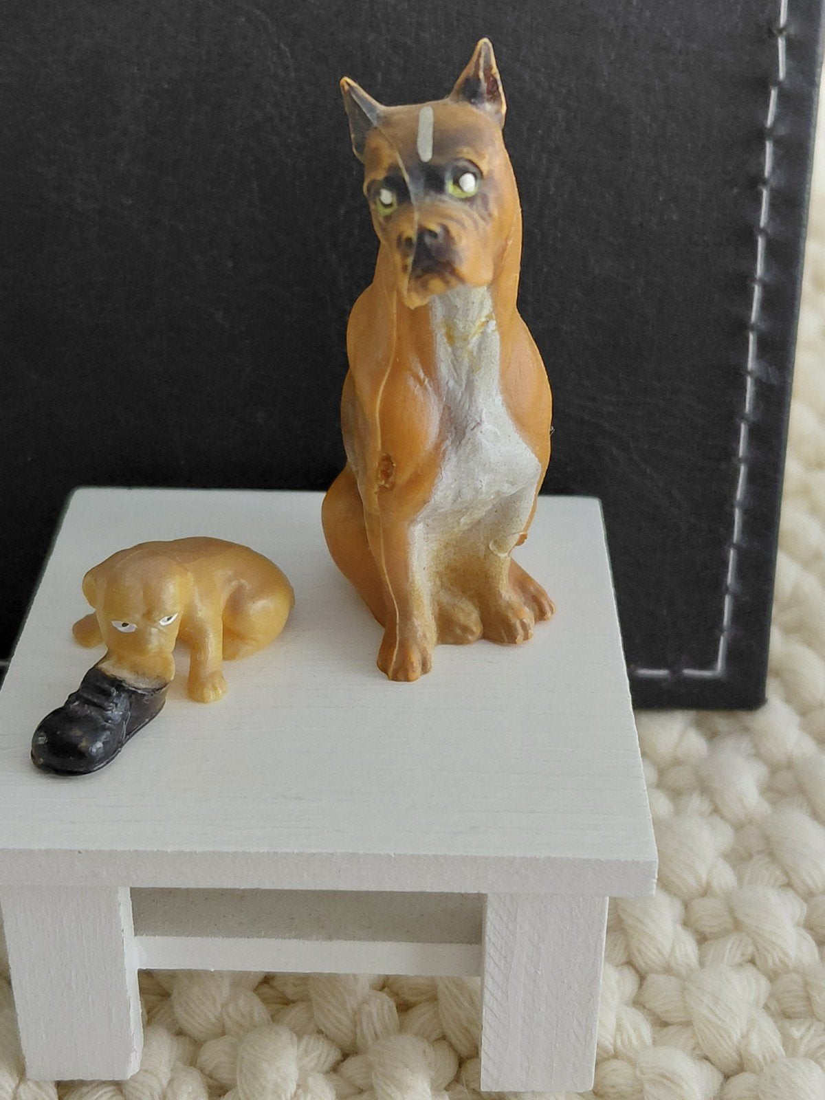 lundby boxer met pupie, Ophalen of Verzenden, Gebruikt, Poppenhuis