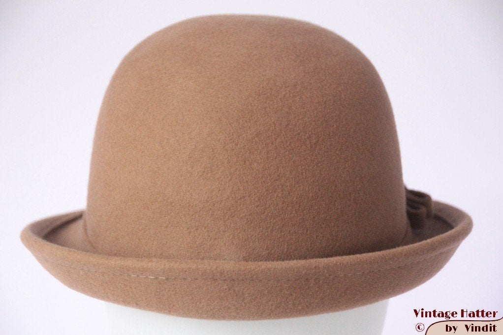 cloche dophoed Dameshoed Hawkins beige bruin 54 - 58 nieuw, Hoed, Hawkins, Nieuw, One size fits all