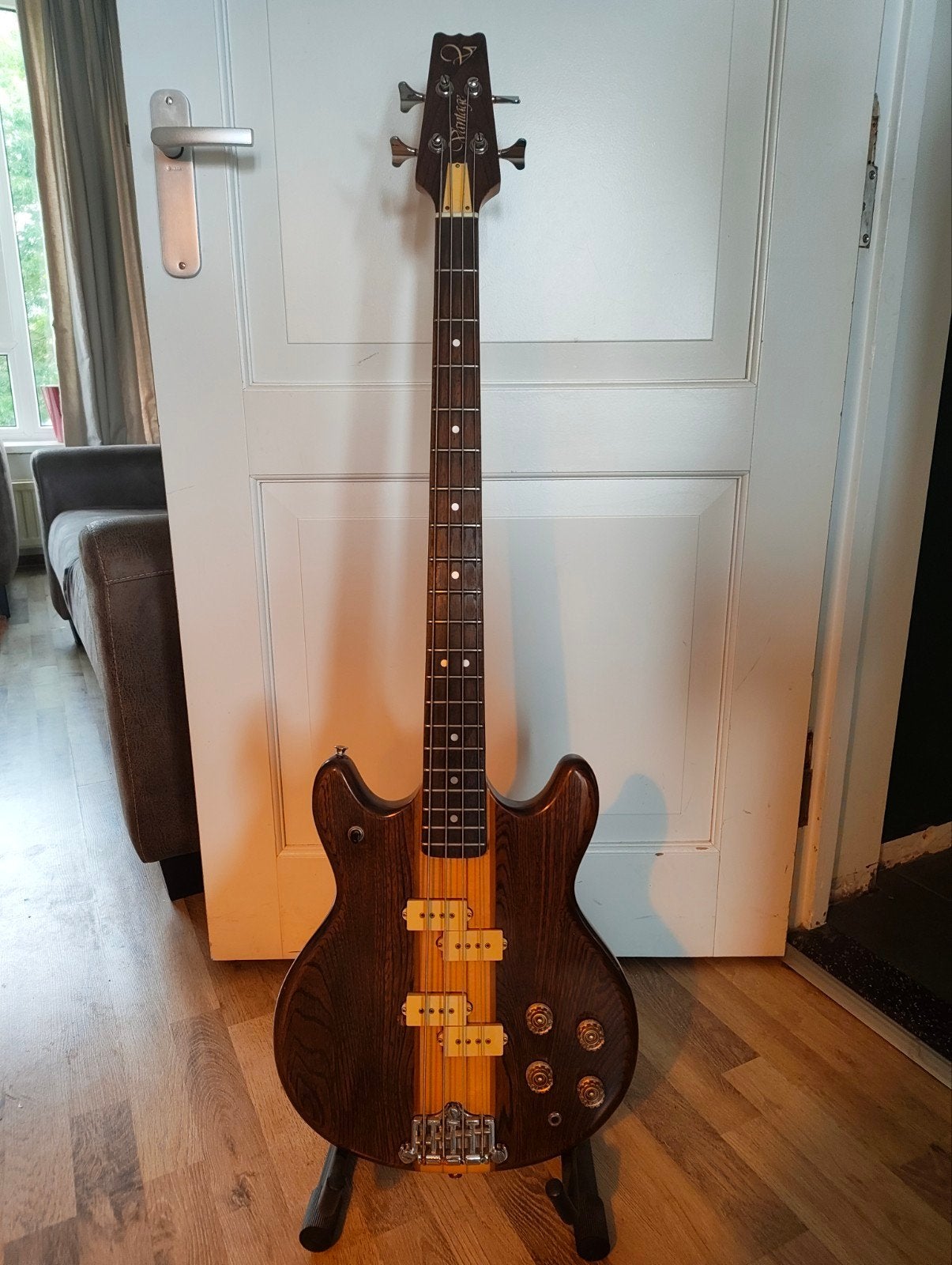 Vantage VP-710B elektrische basgitaar - Vintage model, Ophalen, Gebruikt, Elektrisch
