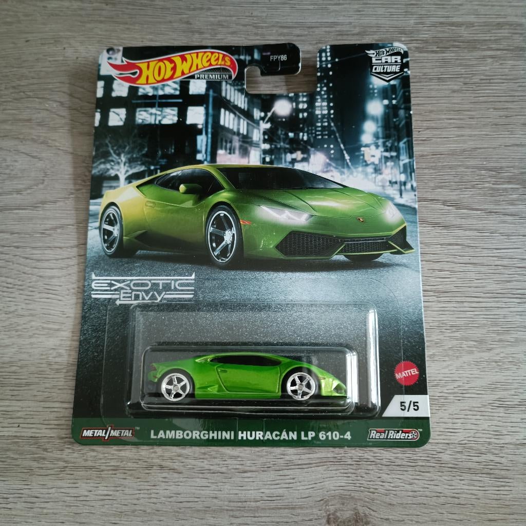Hot Wheels Prenium Exotic Envy Lamborghini Huracan, Ophalen of Verzenden, Nieuw, Auto