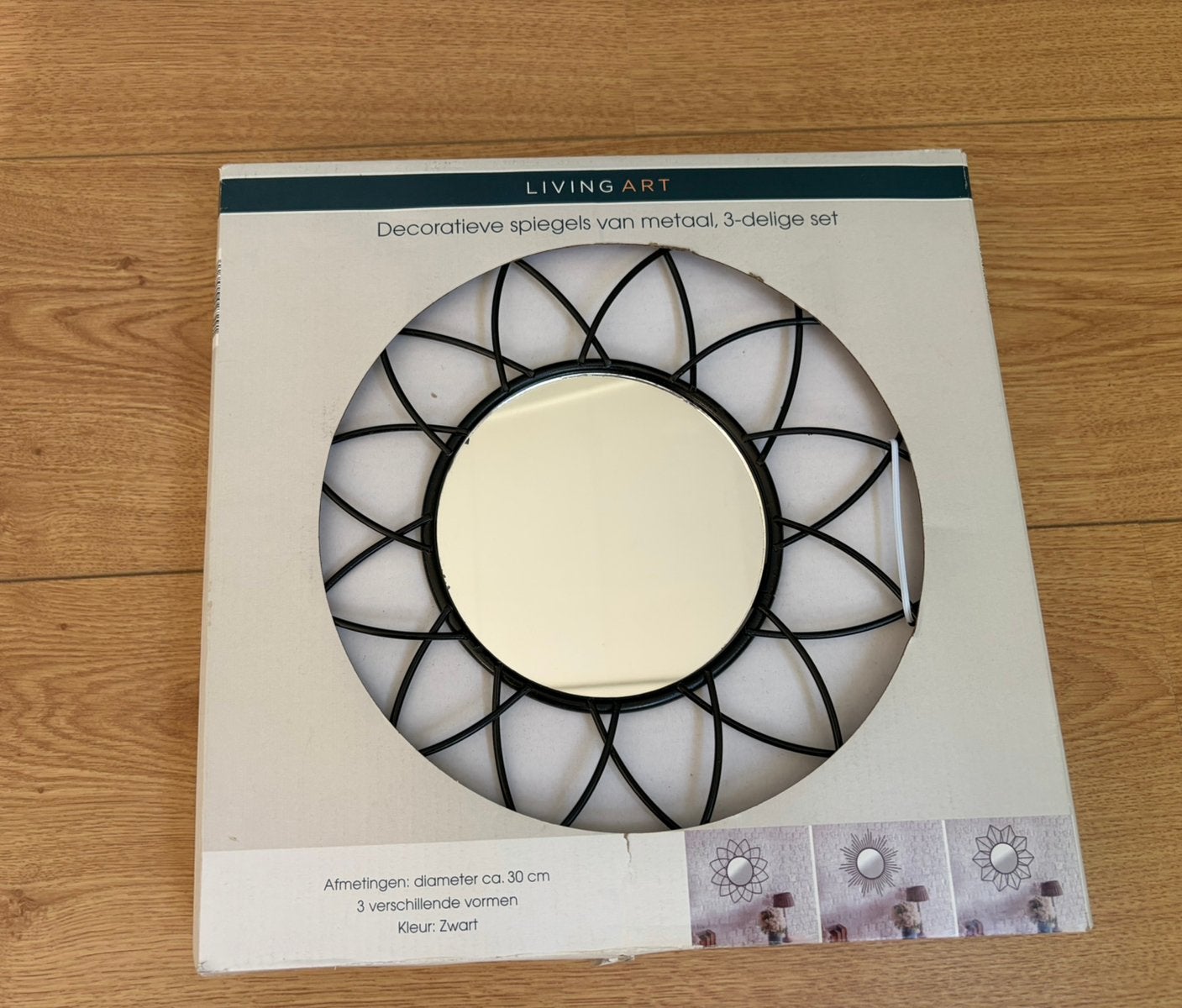 Decoratieve spiegels - 3 delige set, Ophalen of Verzenden, Nieuw