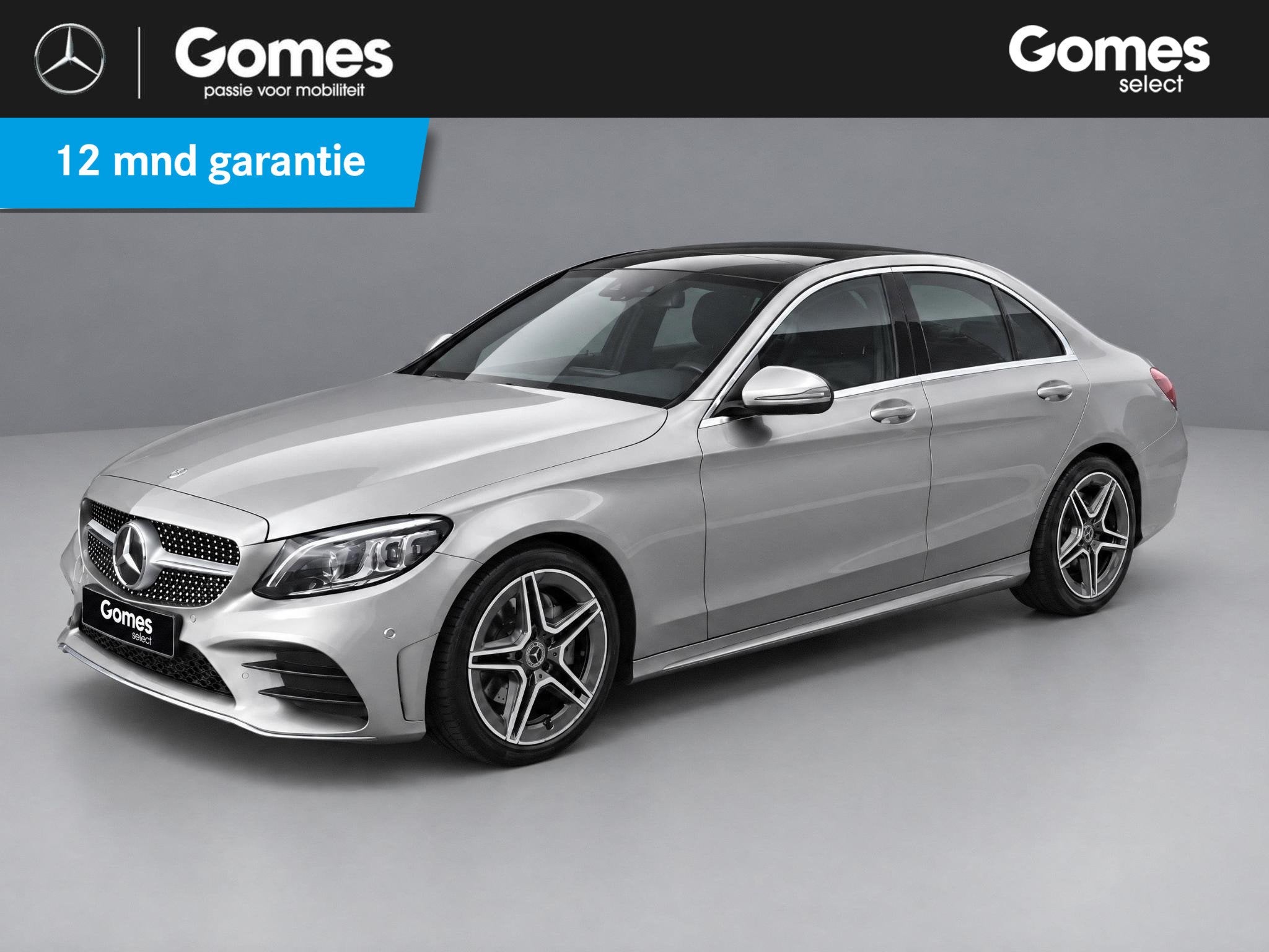 Mercedes-Benz C-klasse 200 Business Solution AMG, Auto's, Automaat, 12 maanden, 4 cilinders, Leder en Stof