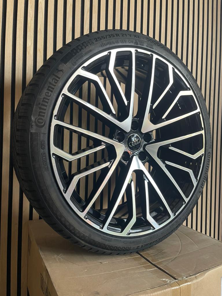 21” AUDI velgen 5x112 A6 C8 A7 en Q3 + continetnal, Auto-onderdelen, Banden en Velgen, 255 mm, Banden en Velgen, Nieuw, Zomerbanden