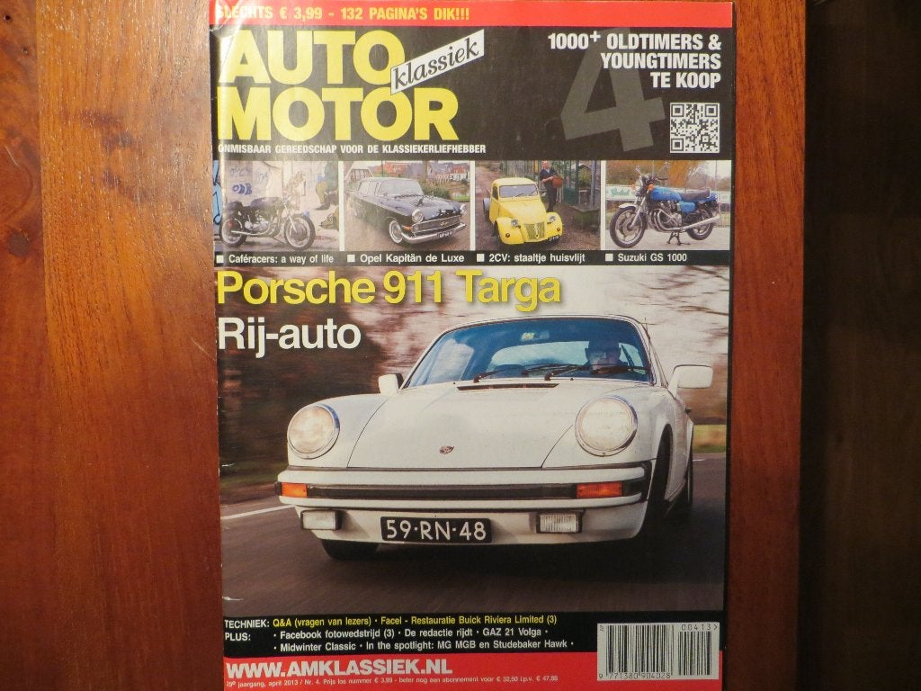 Auto Motor Klassiek 4 2013 Porsche 911 Targa, Opel Kapitän, Ophalen of Verzenden, Nieuw, Porsche