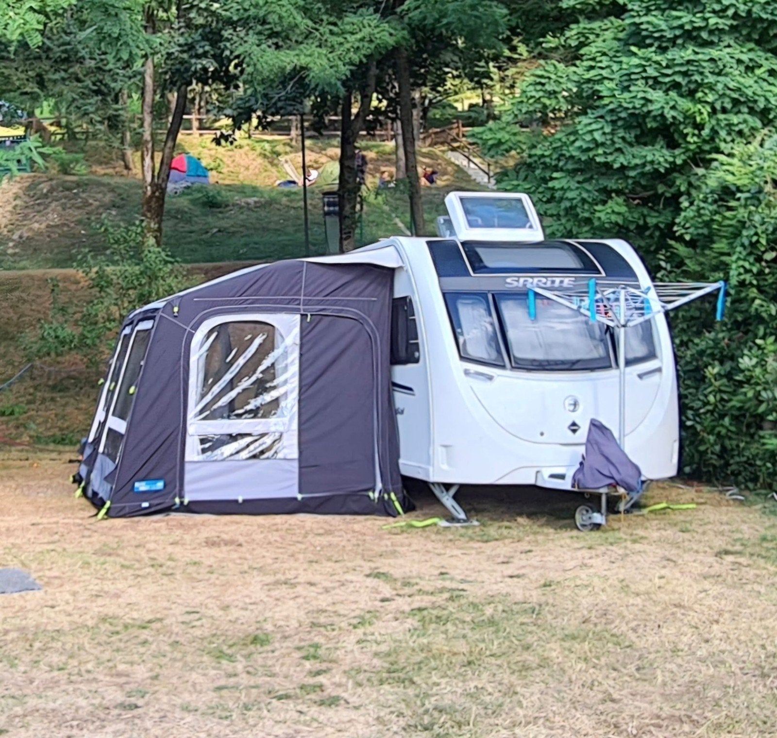 Kampa Rally Air 330 Pro opblaasbare voortent -, Ophalen of Verzenden, Zo goed als nieuw
