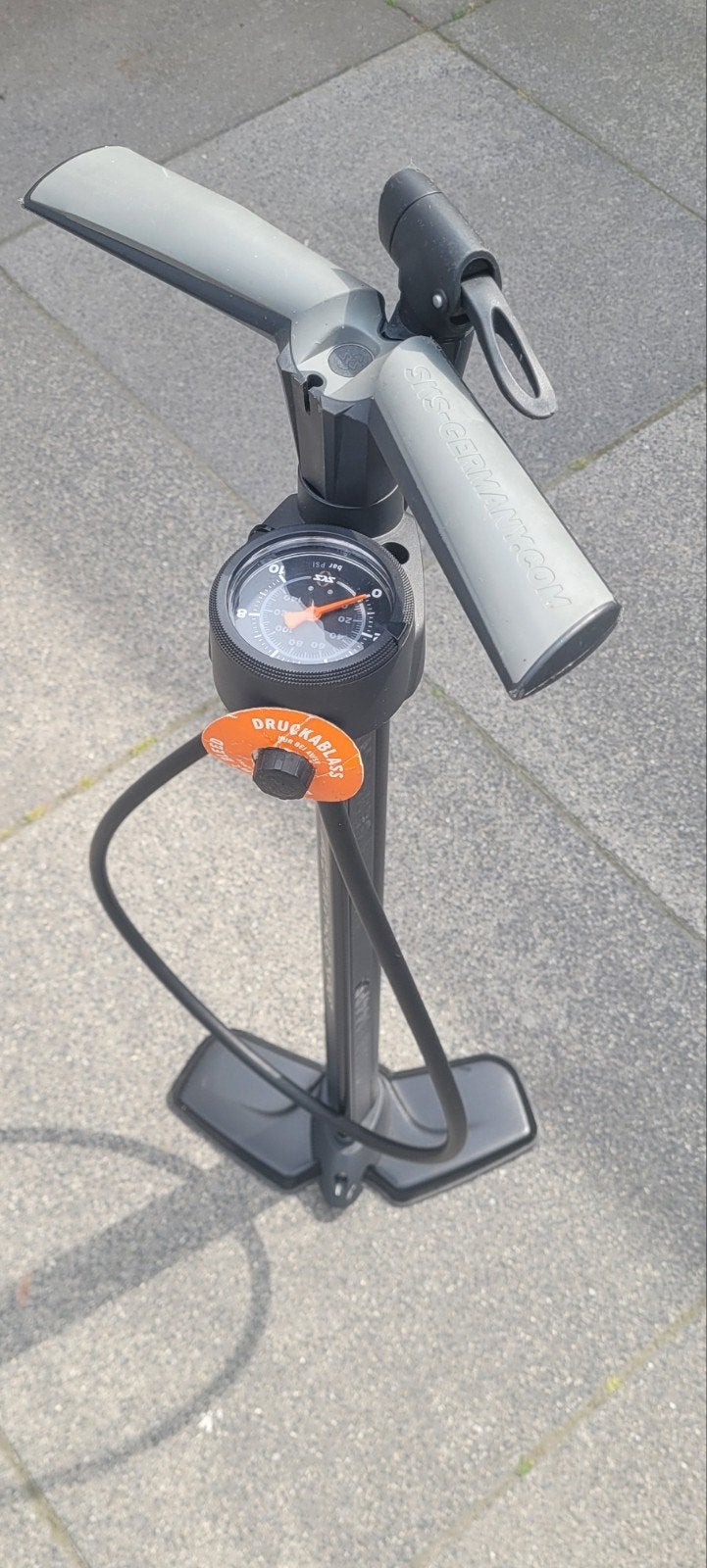 SKS Germany Airworx Plus 10.0 Fiets Pomp met Drukmeter, Ophalen of Verzenden, Drukmeter, Gebruikt