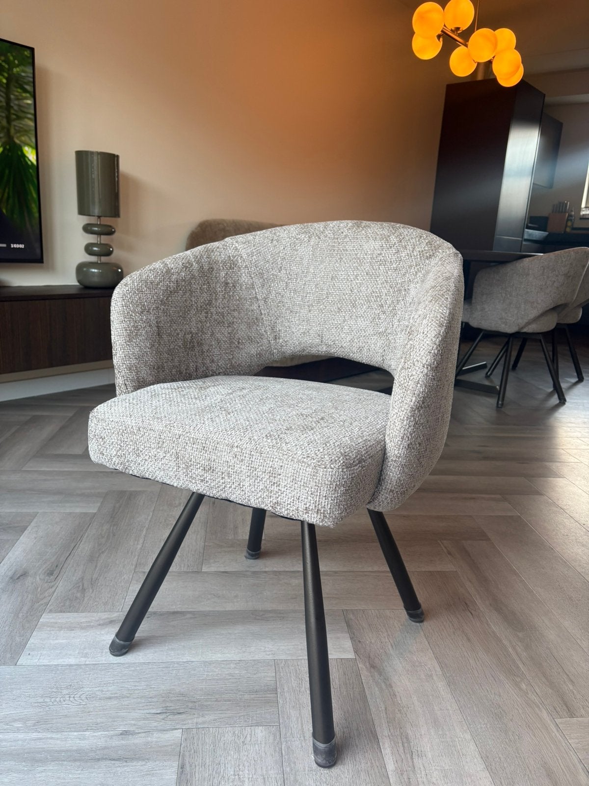 Draaibare eettafel stoel nieuw in doos, Ophalen, Nieuw, Eén, Stof