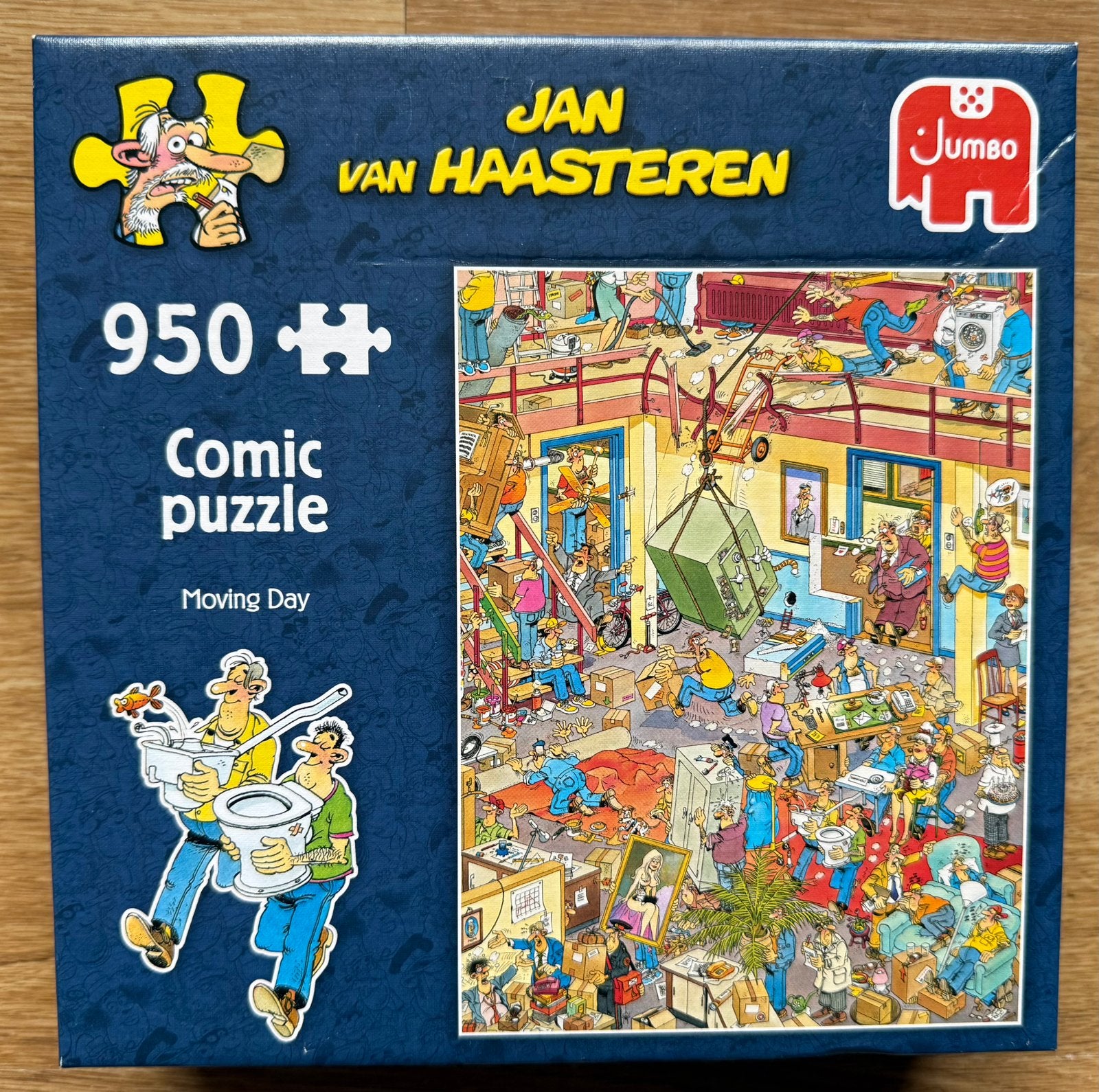 Jan van Haasteren - Moving Day - 950 st, Ophalen of Verzenden, 500 t/m 1500 stukjes, Zo goed als nieuw, Legpuzzel