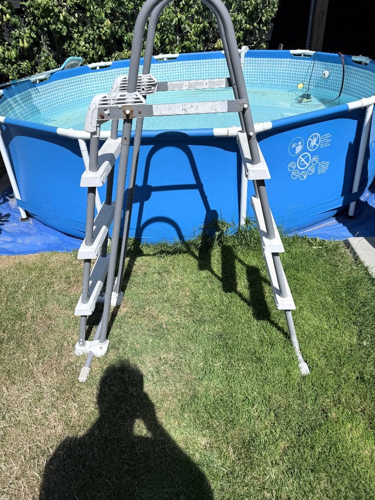 Zwembad trap, Ophalen, Gebruikt, Ladder