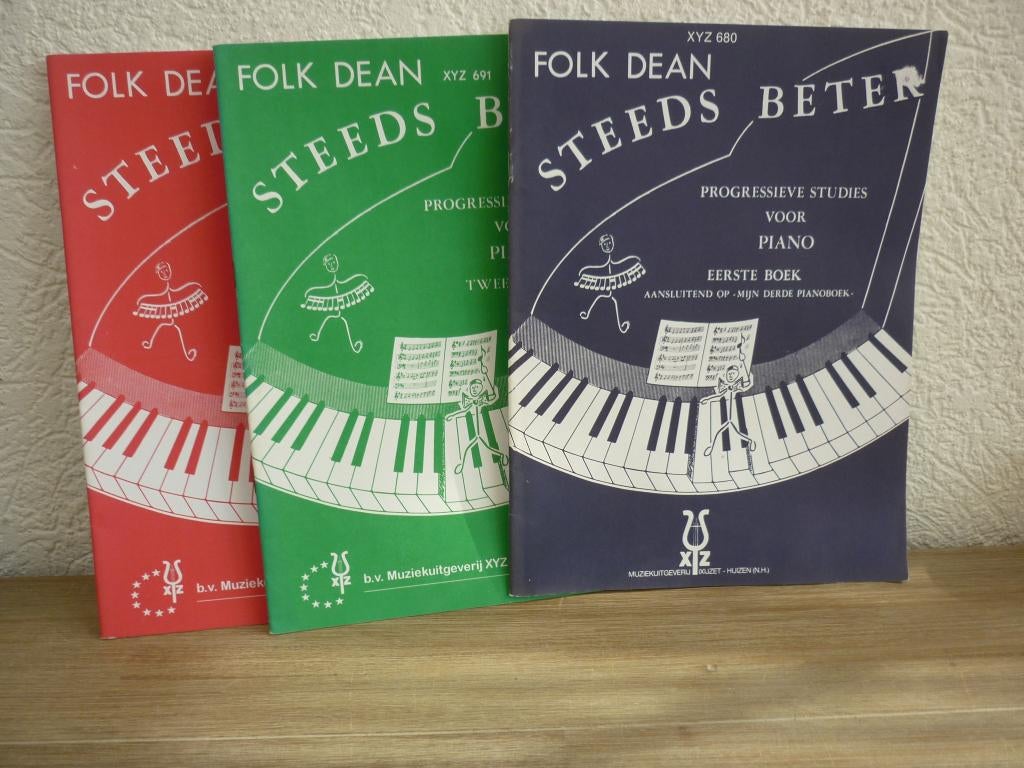 Folk Dean - Steeds Beter -progressieve studies voor piano, Les of Cursus, Nieuw, Ophalen of Verzenden, Piano