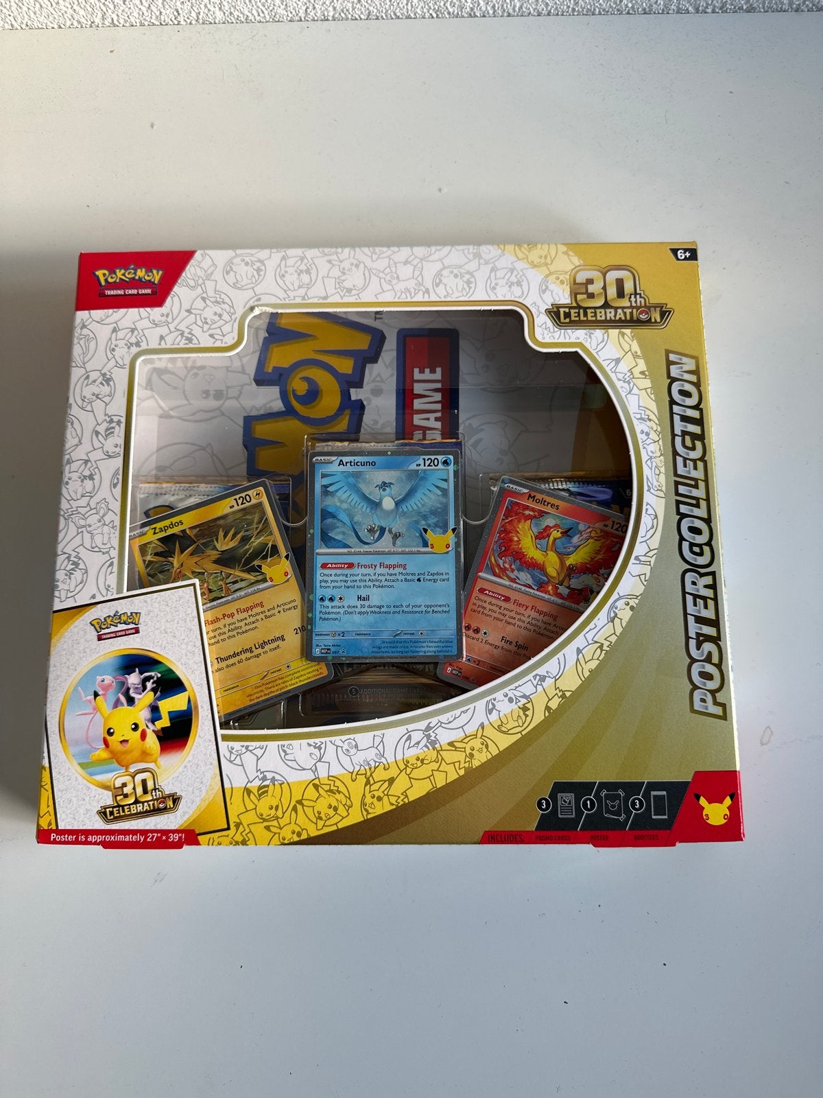 Pokémon 30th Celebration Poster Collectie met Promokaarten, Ophalen, Nieuw, Overige typen, Foil