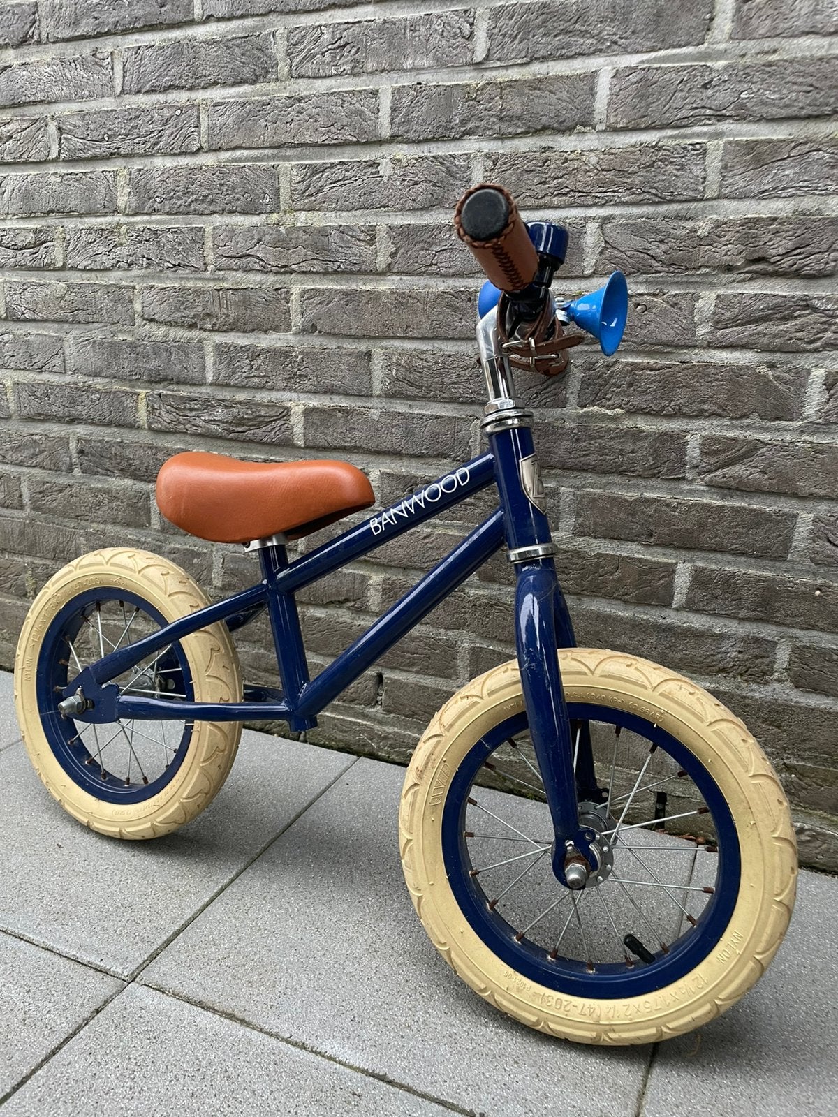 Loopfiets Banwood peuters blauw 12 inch., Fietsen en Brommers, Fietsen | Kinderfietsjes, Ophalen, Zo goed als nieuw, Minder dan 16 inch