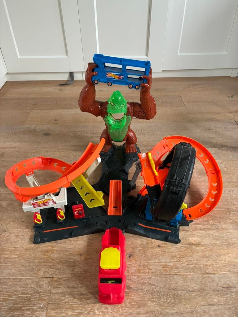 Hot wheels toxic gorilla slam, Ophalen of Verzenden, Hot Wheels, Racebaan, Gebruikt