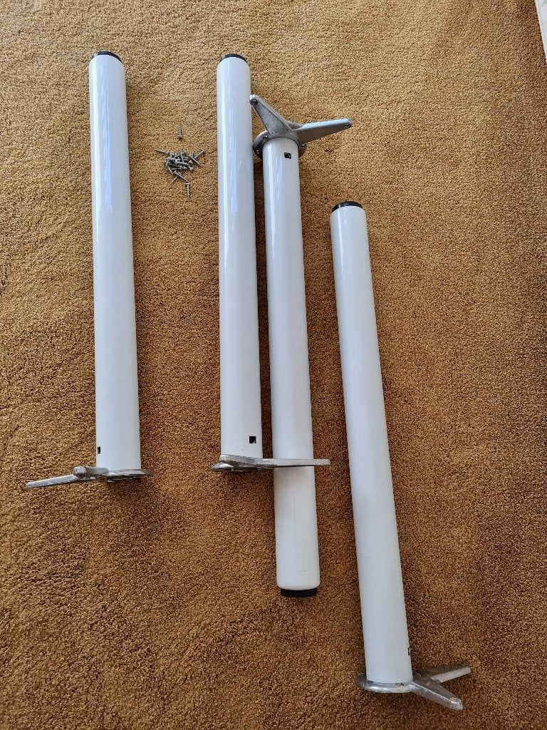 Vier tafelpoten., Ophalen, Minder dan 50 cm, 50 tot 100 cm, Rond