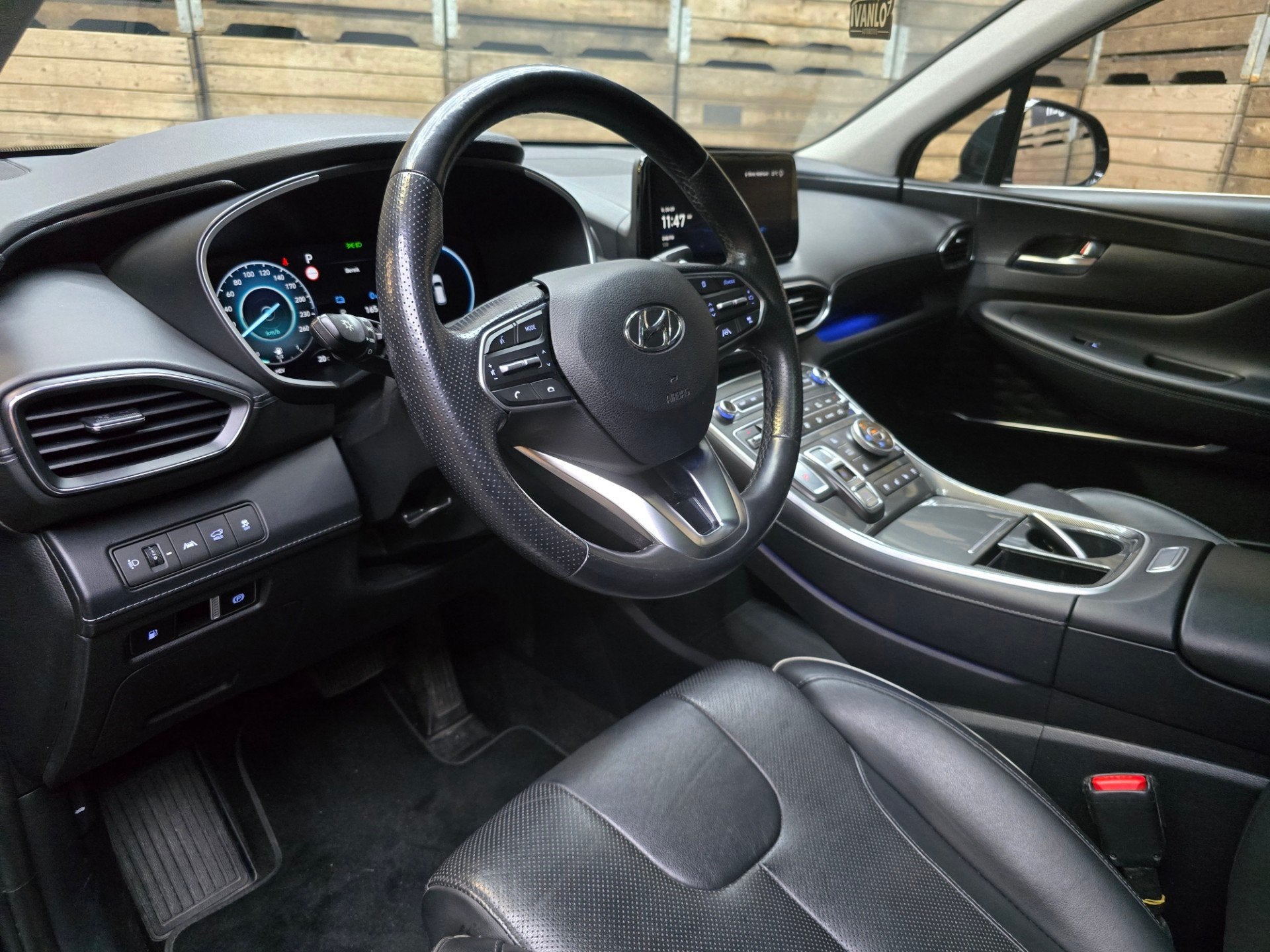 Hyundai SANTA FE 1.6 T-GDI PHEV Premium Sky 7p. Leder Pano C, Auto's, Hyundai, Santa Fe, Gebruikt, 4 cilinders, 7 stoelen