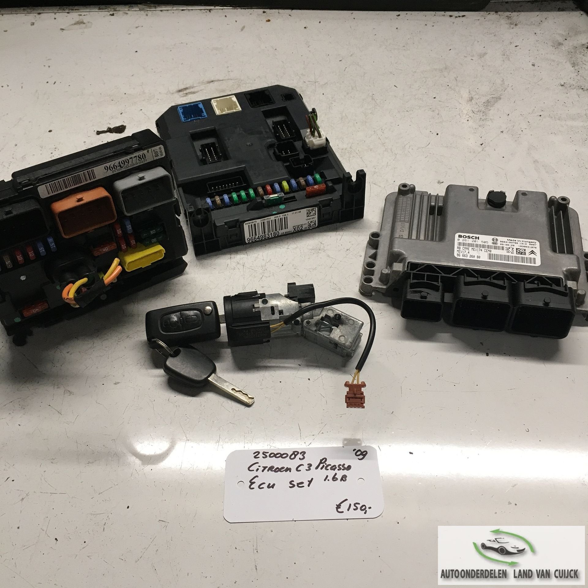 Citroen C3 Picasso 1.6 B 2009 2500083   ECU Set