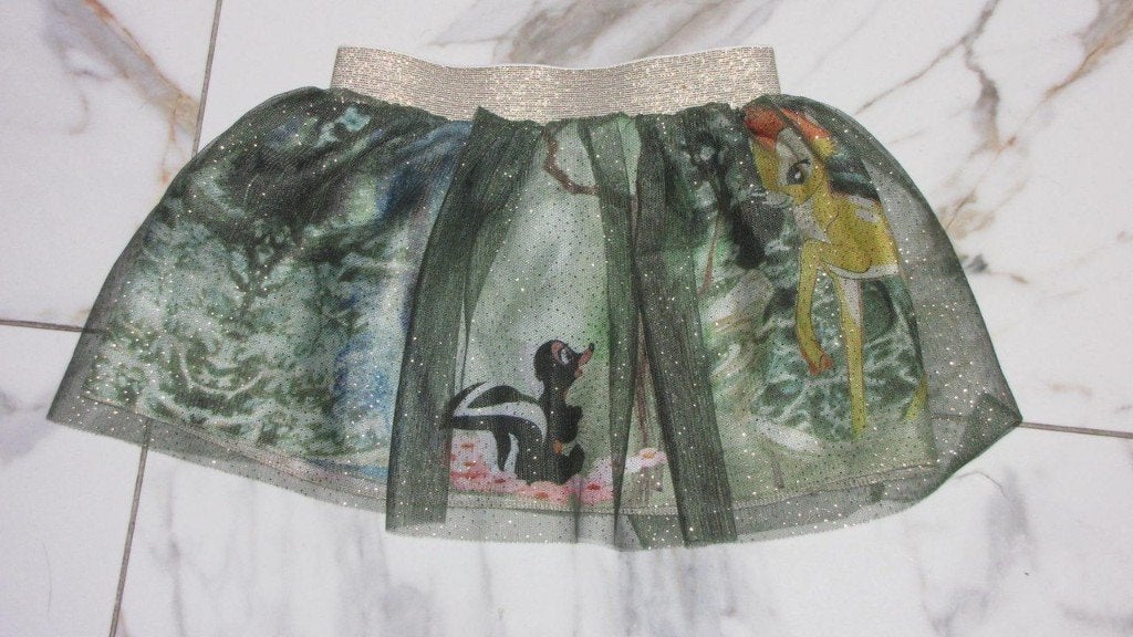 92 DISNEY voile rok bambi, Ophalen of Verzenden, Zo goed als nieuw, Meisje, Jurk of Rok